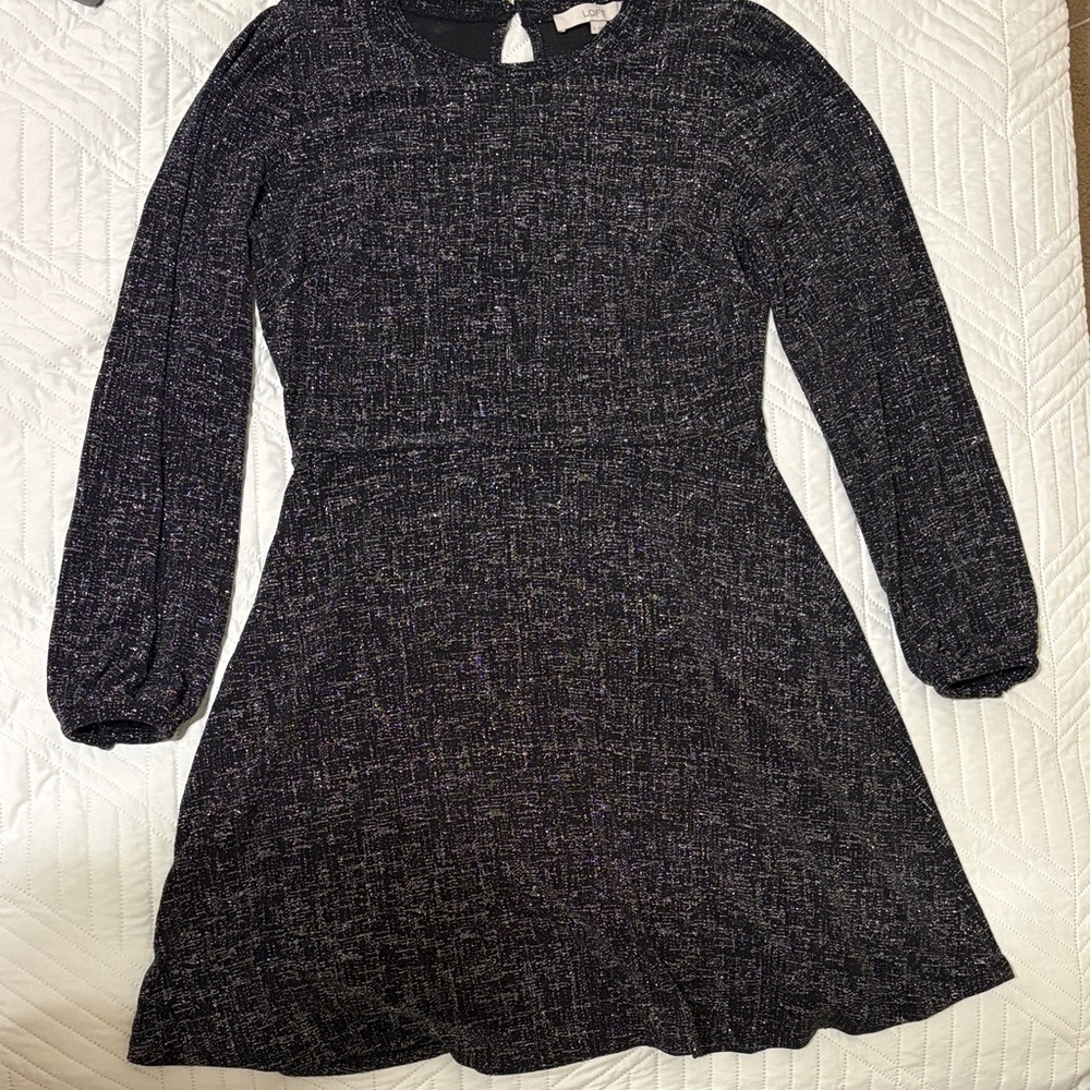 LOFT Black Long Sleeve Women's Dress